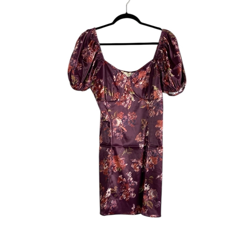 Mia Joy floral puff sleeve dress